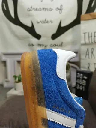 Adidas Samba OG Blue and White Lifestyle Sneakers 23