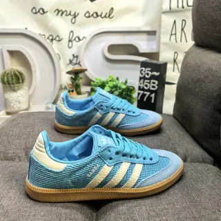 Adidas Samba OG Light Blue and Cream Lifestyle Sneakers