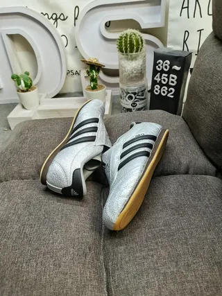 Adidas Samba OG Metallic Silver Black Lifestyle Sneakers 6
