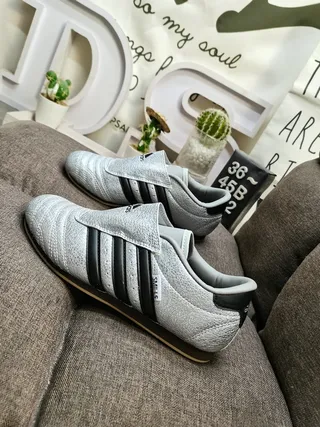 Adidas Samba OG Metallic Silver Black Lifestyle Sneakers 7
