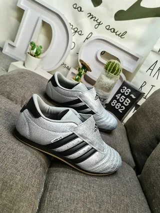 Adidas Samba OG Metallic Silver Black Lifestyle Sneakers 9