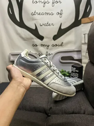 Adidas Samba OG Silver and Cream Lifestyle Sneakers 5