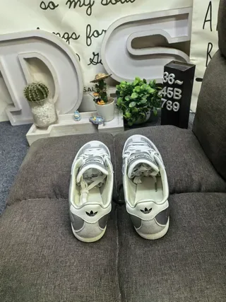 Adidas Samba OG Silver and Cream Lifestyle Sneakers 8