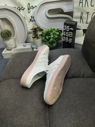Adidas Samba Perforated Cream Slip-On Lifestyle Sneakers 6