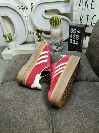 Adidas Samba Red and White Lifestyle Sneakers 6