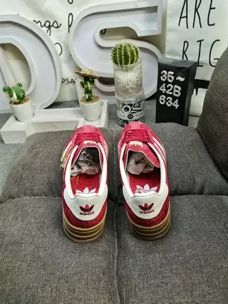 Adidas Samba Red and White Lifestyle Sneakers 8