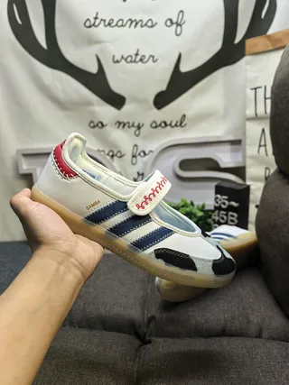 Adidas Samba White Navy Red Gum Lifestyle Sneakers 5