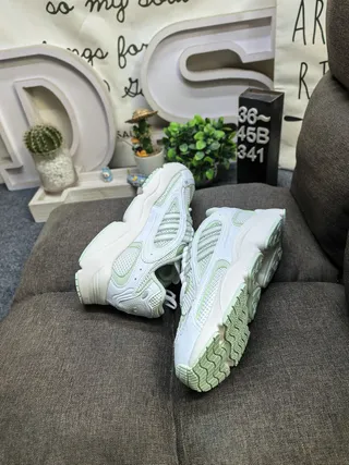 Adidas Silver White Metallic Upper Mesh Panels Chunky Sneakers 6