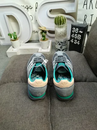 Adidas SL 72 灰白青 复古生活风格运动鞋 8
