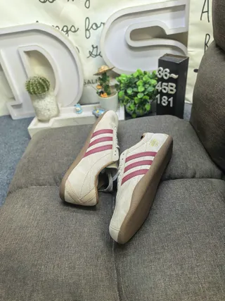 Adidas Spezial Beige and Burgundy Suede Lifestyle Sneakers 6