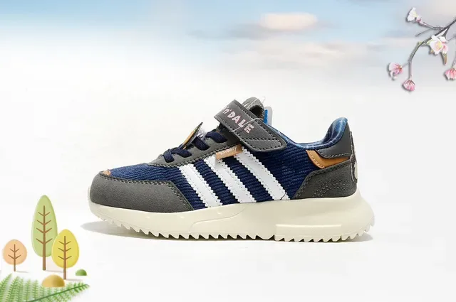 Adidas Spezial Blue White Retro Runner Velcro Strap Lifestyle Sneakers 4
