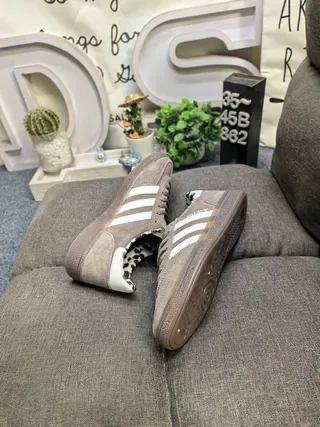Adidas Spezial Brown Beige Suede Upper Three White Stripes Lifestyle Sneakers 6