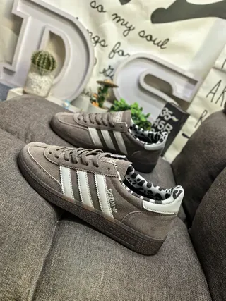 Adidas Spezial Brown Beige Suede Upper Three White Stripes Lifestyle Sneakers 7