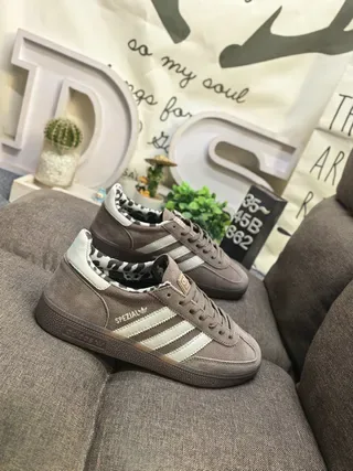 Adidas Spezial Brown Beige Suede Upper Three White Stripes Lifestyle Sneakers 9