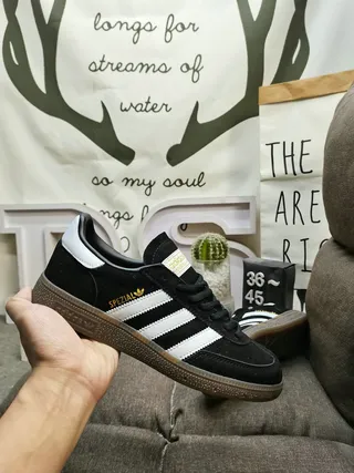 Adidas Spezial Brown Suede and Cream Lifestyle Sneakers 5