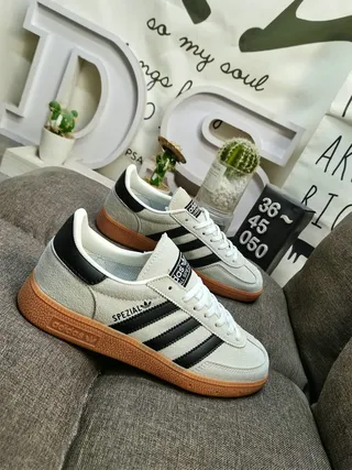 Adidas Spezial Brown Suede and Cream Lifestyle Sneakers 19
