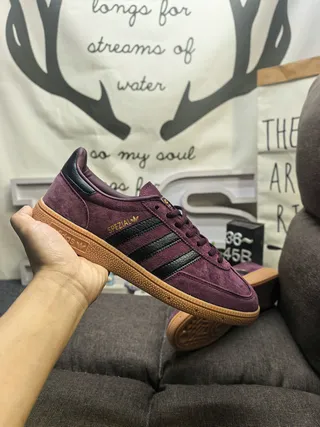 Adidas Spezial Burgundy Suede Lifestyle Sneakers 5