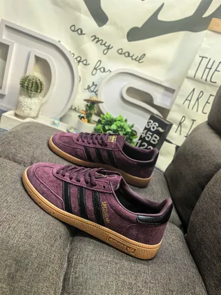 Adidas Spezial Burgundy Suede Lifestyle Sneakers 7