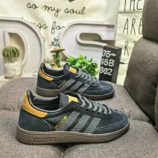 Adidas Spezial Dark Charcoal and Mustard Lifestyle Sneakers