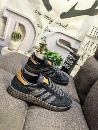 Adidas Spezial Dark Charcoal and Mustard Lifestyle Sneakers 9