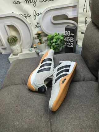 Adidas Spezial 白黑低帮皮革拼接生活方式运动鞋 6