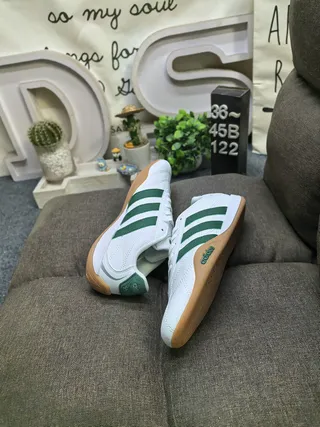 Adidas Spezial 白黑低帮皮革拼接生活方式运动鞋 16
