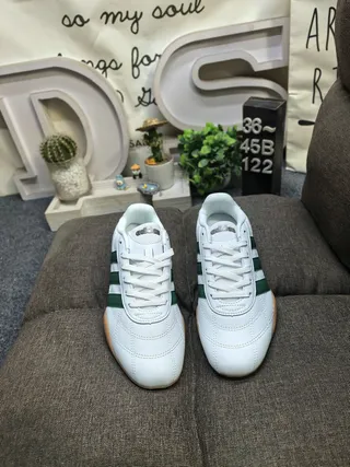 Adidas Spezial 白黑低帮皮革拼接生活方式运动鞋 20