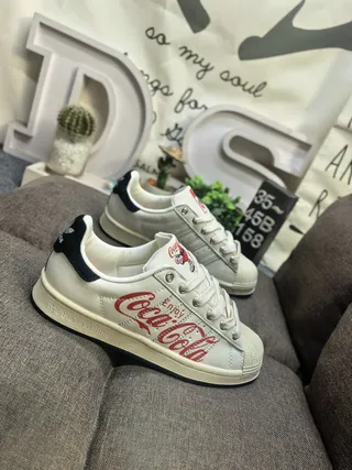 Adidas Stan Smith Coca-Cola Collaboration Lifestyle Sneakers 9