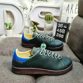 Adidas Stan Smith Dark Green and Royal Blue Lifestyle Sneakers