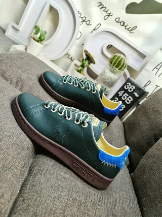 Adidas Stan Smith Dark Green and Royal Blue Lifestyle Sneakers 7