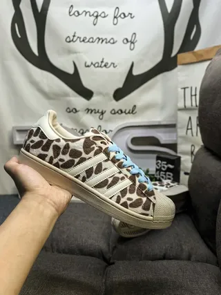 Adidas Stan Smith Giraffe Print Lifestyle Sneakers 5
