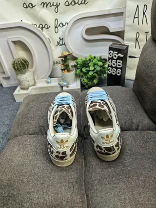 Adidas Stan Smith Giraffe Print Lifestyle Sneakers 8