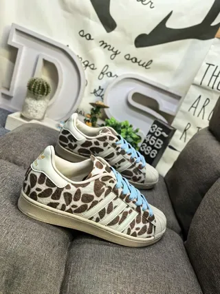 Adidas Stan Smith Giraffe Print Lifestyle Sneakers 9
