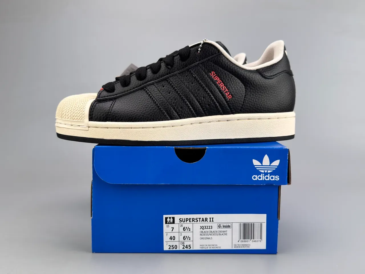 Adidas Superstar Black and Off-White Lifestyle Sneakers 2