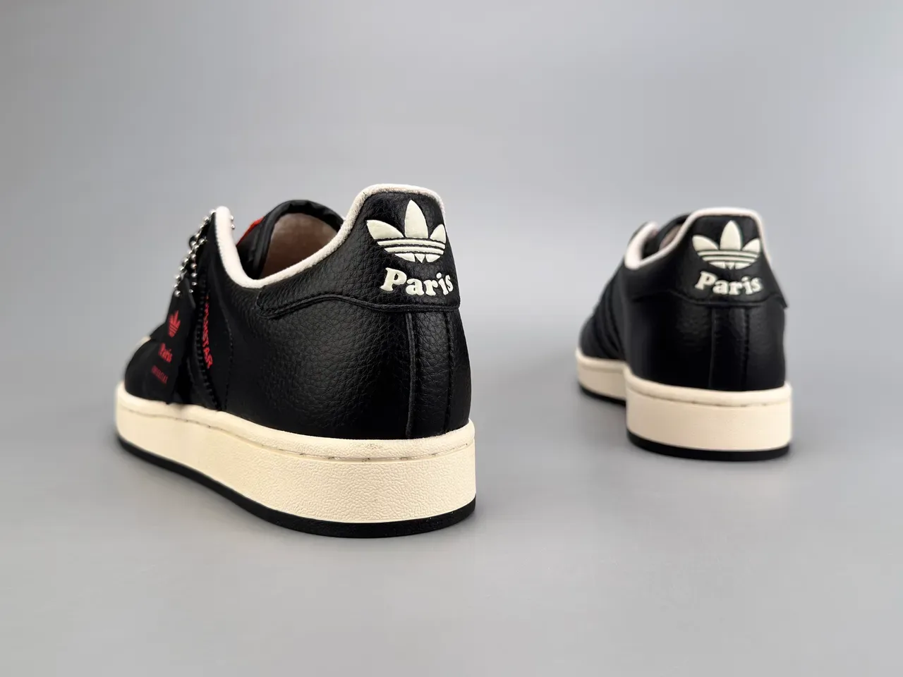 Adidas Superstar Black and Off-White Lifestyle Sneakers 6