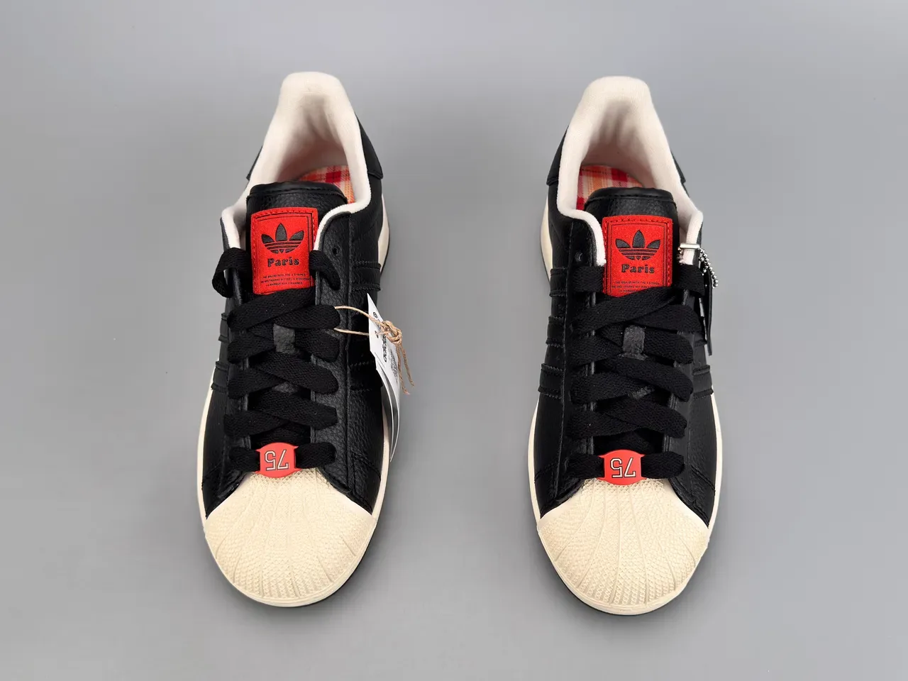 Adidas Superstar Black and Off-White Lifestyle Sneakers 9