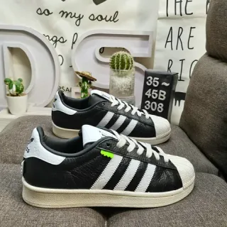 Adidas Superstar Black White Shell-Toe Three-Stripe Side Lifestyle Sneakers