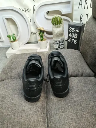 Adidas Superstar Monochrome Black Lifestyle Sneakers 8