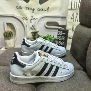 Adidas Superstar White and Black Lifestyle Sneakers