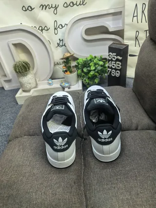 Adidas Superstar White and Black Lifestyle Sneakers 8