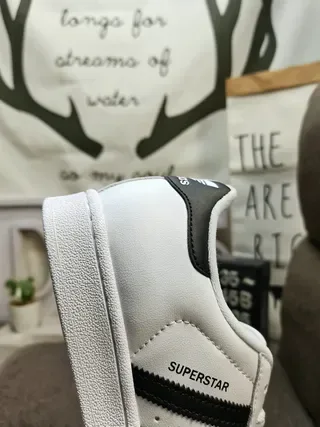 Adidas Superstar White and Black Lifestyle Sneakers 3
