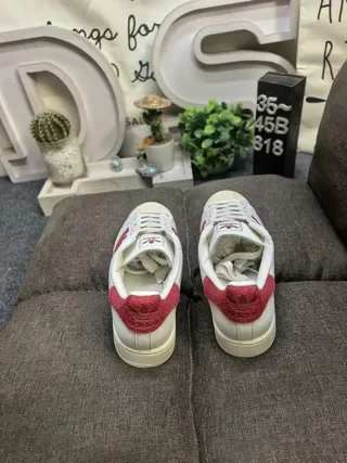 Adidas Superstar White and Red Lifestyle Sneakers 8