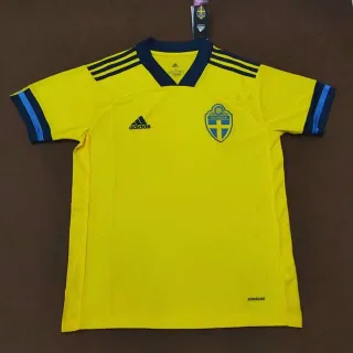Adidas Sweden National Team Yellow Navy Jersey