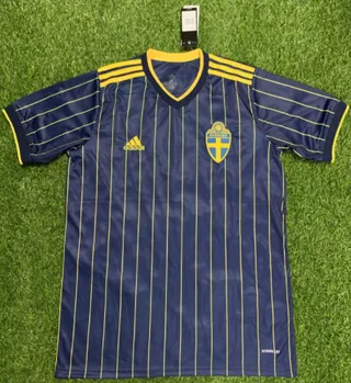 Adidas Seleção Nacional da Suécia Camiseta Amarelo Marinho 2