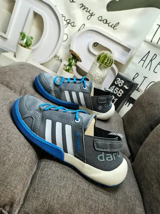 Adidas Terrex Beige Black Mesh Upper Three-Stripe Branding Lifestyle Sneakers 7
