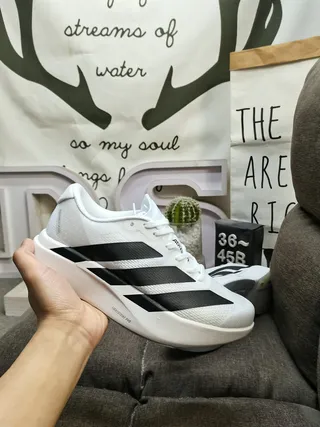 Adidas Three-Stripe Knit Platform Sneakers 5