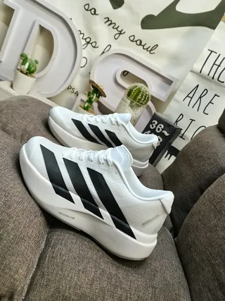 Adidas Three-Stripe Knit Platform Sneakers 7