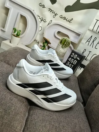 Adidas Three-Stripe Knit Platform Sneakers 9