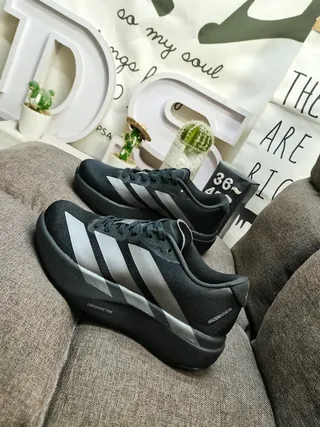 Adidas Three-Stripe Knit Platform Sneakers 17