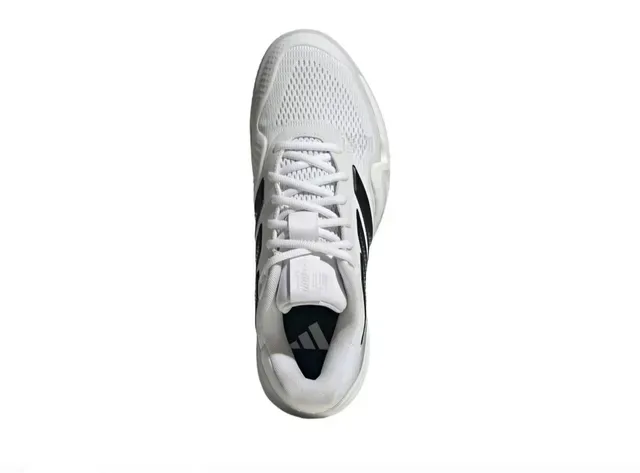 Adidas White and Black Three-Stripe Performance Sneaker 3
